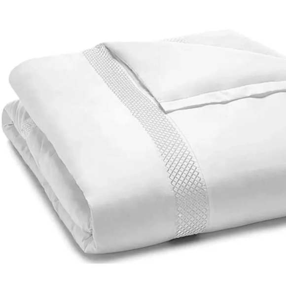 Hudson Park Collection 500TC Embroidered Geo Duvet Cover - Picture 8 of 9